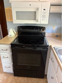 Black Electric Stove