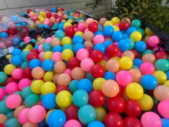 Thousands of colorful ballpit balls