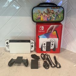 Nintendo Switch OLED 64GB White Console Complete in Box