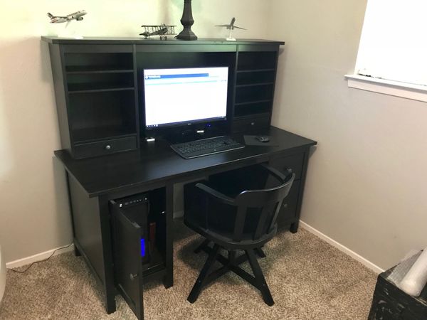 Ikea Hemnes Office Desk W Add On Chair For Sale In North