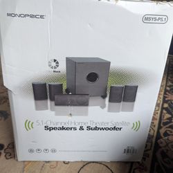 Monopiece Speakers and Subwoofer