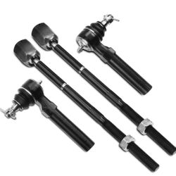 New 4x Front Inner & Outer Steering Tie Rod Ends for Ford Mustang 1994 To 2004