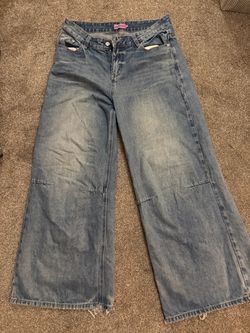 edikted low rise baggy jeans