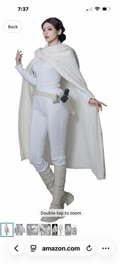 Adult Queen Padme Suit Halloween Cosplay Costume Padme Amidala Outfit Uniform Crop Top Cloak Full Set