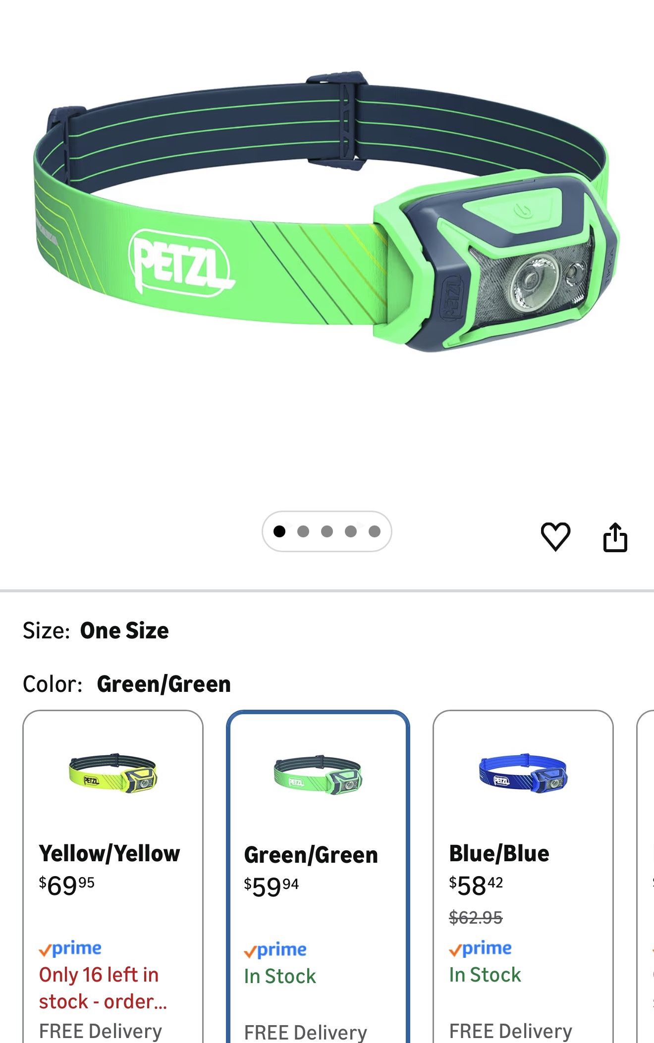 PETZL Tikka CORE Headlamp - 250 Lumens