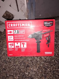 (Brand New) Craftsman 7.0 AMP Corded Hammer Drill