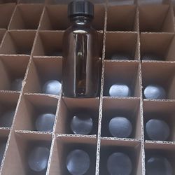 ESSENTIAL OIL / HERBAL REMEDY AMBER GLASS BOTTLES WITH DROPPER 