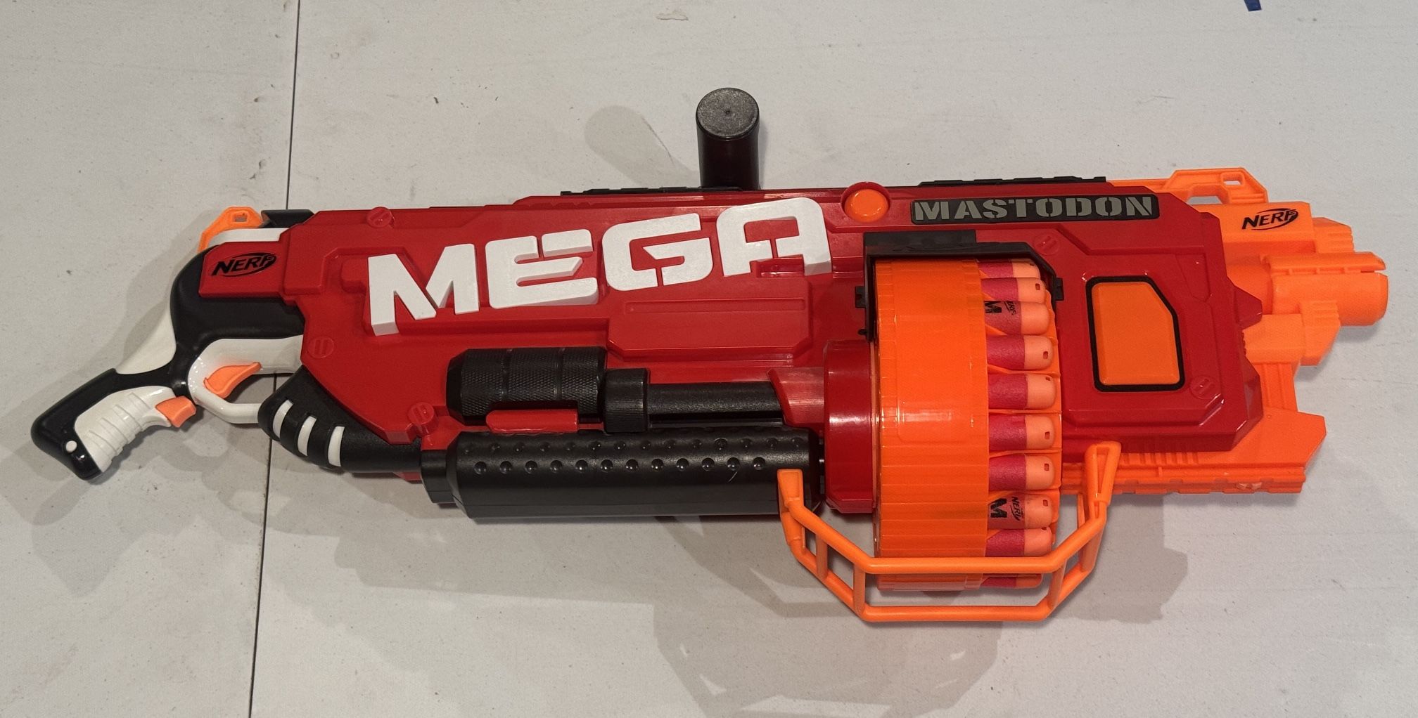 NERF MEGA Mastodon w/ fully loaded 24rd integrated drum