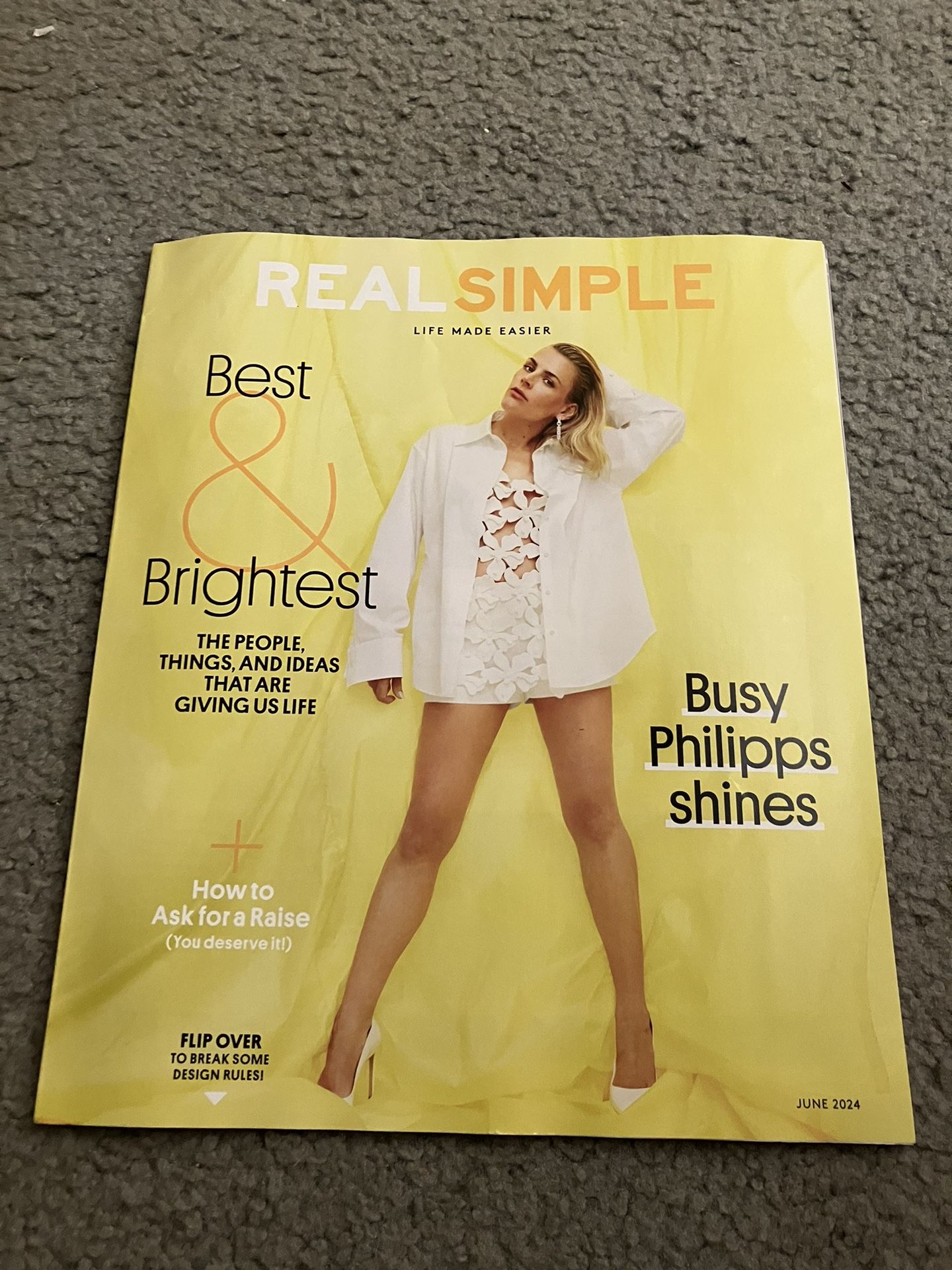Real Simple Magazine June 2024 Busy Philipps Shines