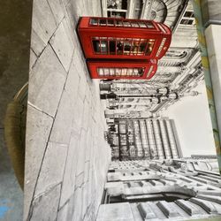 England Art Frame Painted Telephone Background