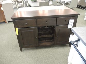 Davis Home Ohana 3 Drawer 2 Door Sideboard - Dark Espresso Brown | Buffet | Credenza