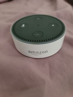 Amazon Echo Dot 2nd Gen RS03QR White Bluetooth Wi-Fi Alexa-Enabled Smart Speaker