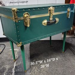 MCM Green Trunk Table/ MCM Custom Table / Green Custom Trunk Table