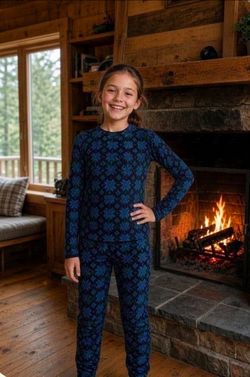 Smartwool Kid's Large Classic Thermal Merino Base Layer Top+Bottom Set NWOT