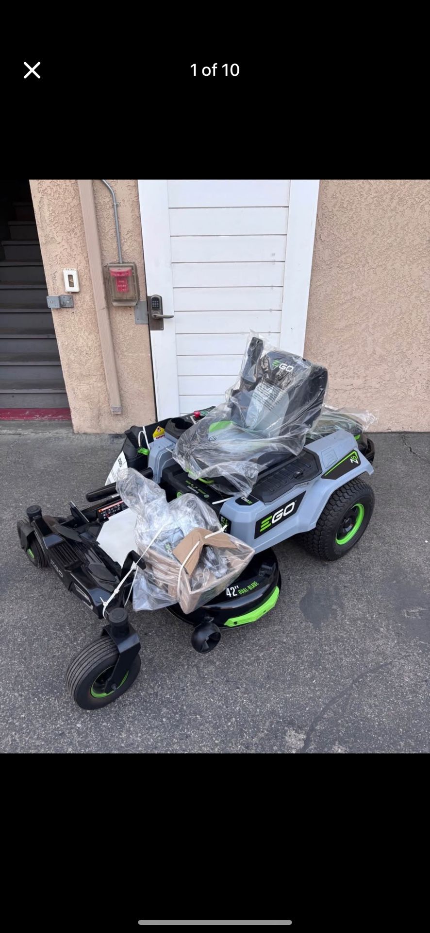 EGO POWER+ Z6 e-Steer 22 HP 42-in 22 - HP Battery Zero-turn riding lawn mower