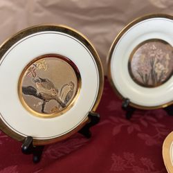 Beautiful Art Of Chokin Plates 24k Trim