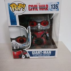 FUNKO Pop Marvel Civil War Captain America Giant-Man #135 6” Vinyl Figure