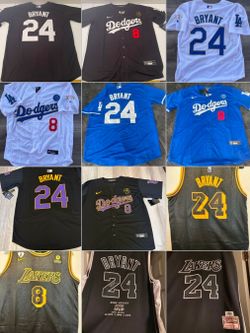 KOBE BRYANT DODGERS BASEBALL OR BASKETBALL JERSEYS $50.- CASH PLEASE!!!