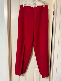 Talbots Red Dressy Crop Pant