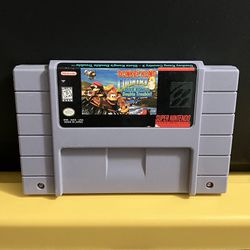 Donkey Kong Country 3 Dixie Kong’s Double Trouble Super Nintendo Entertainment System video game console cartridge SNES DKC Three