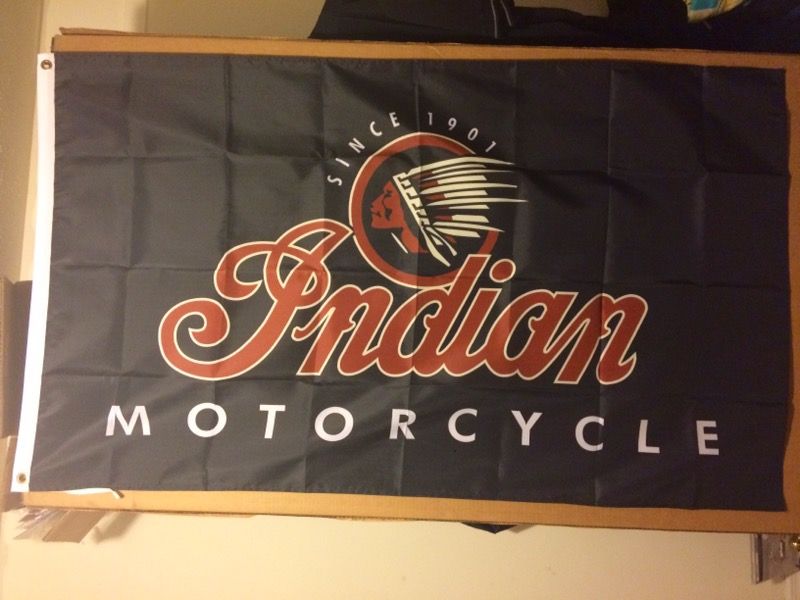 Indian Motorcycles banners 3x5ft 15.00 firm