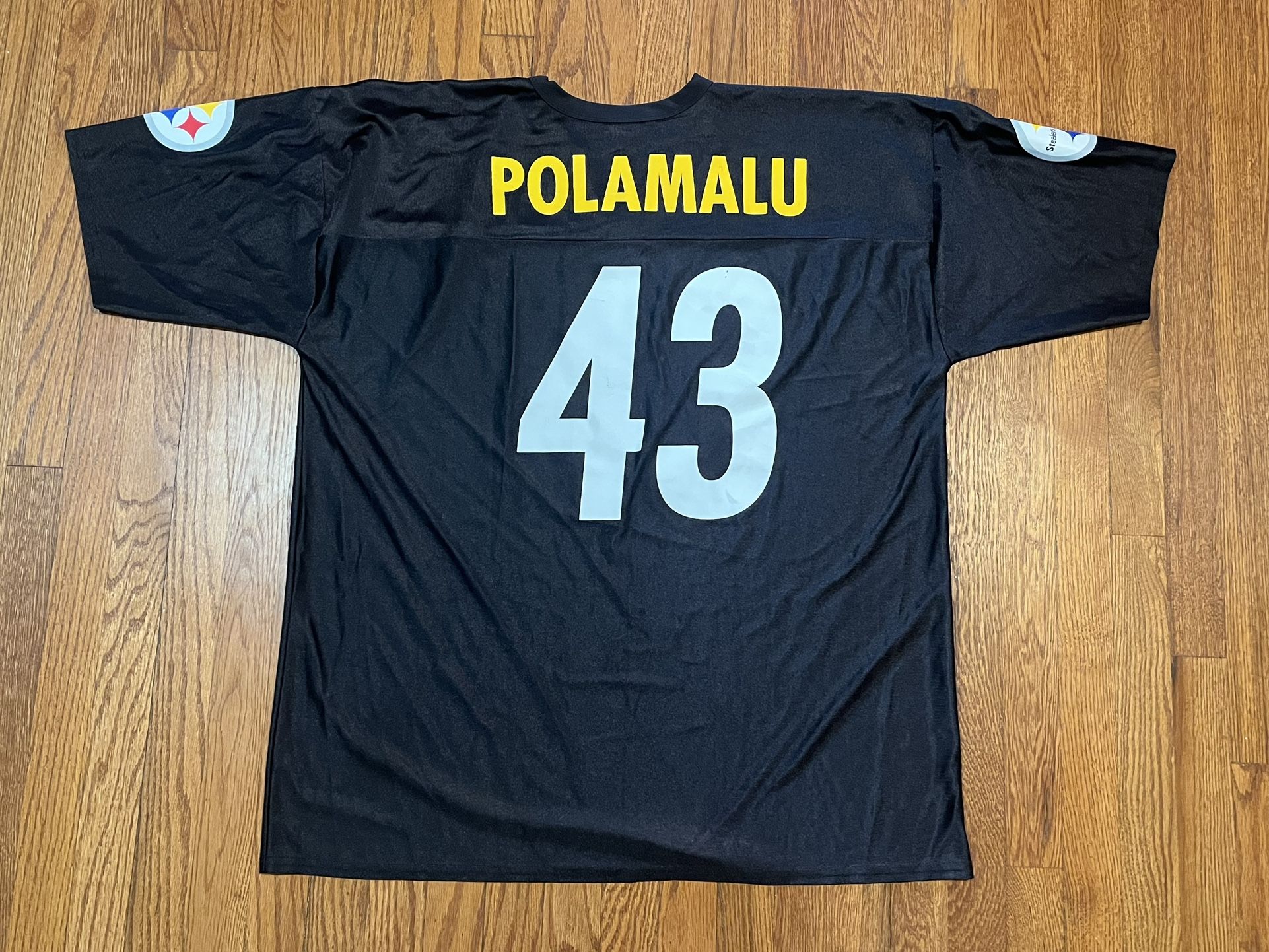 Troy Polamalu Pittsburgh Steelers Football Jersey Size L/XL, Vintage