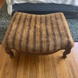 Funky fuzzy giant ottoman!