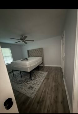 Queen size Headboard and mattress