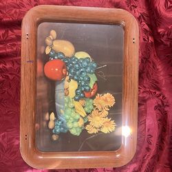 2 Antique  Tin Trays