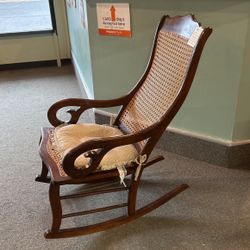 Vintage Rocking Chair W/ Cushion