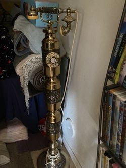 Antique Brass French Standing Phone