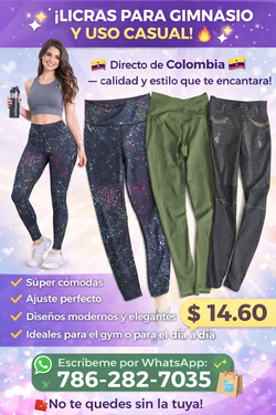 Likras para mujer y  guinacio