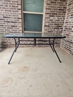 Patio table and 4 chairs