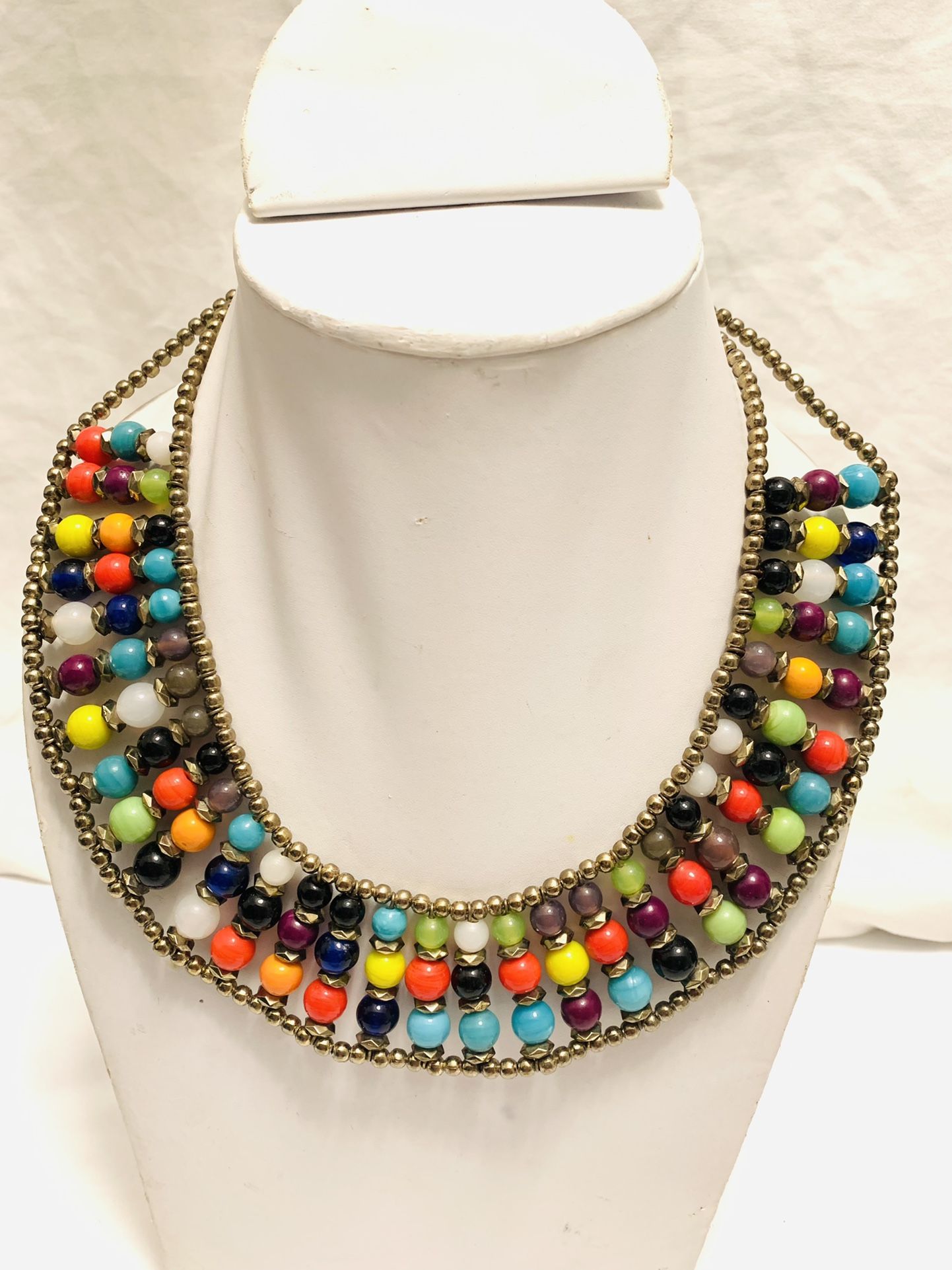 Beautiful colorful bead necklace