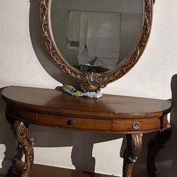 Entry Table And mirror 
