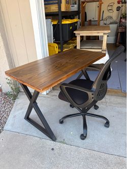Desk and chair
