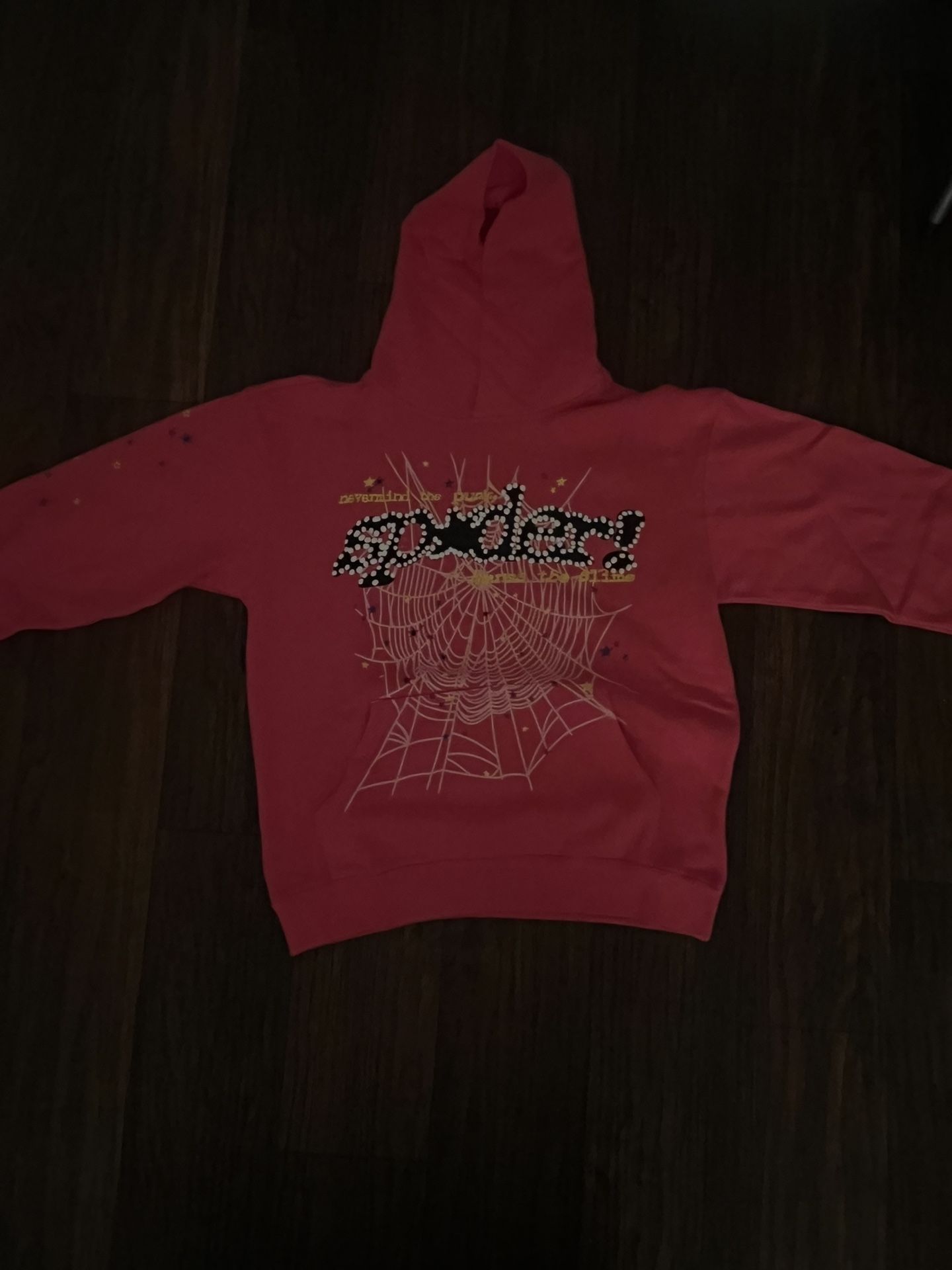 pink spider hoodie