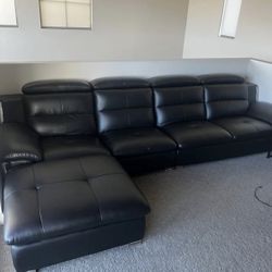 Black Leather Couch