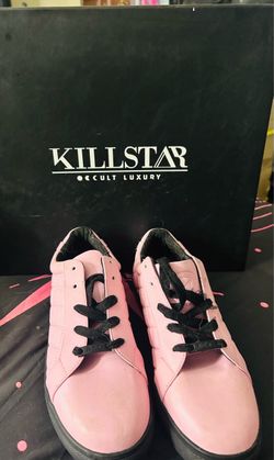 KILLSTAR Sabrina Pink Sneakers – Pink & Black 🩷🖤 size 9