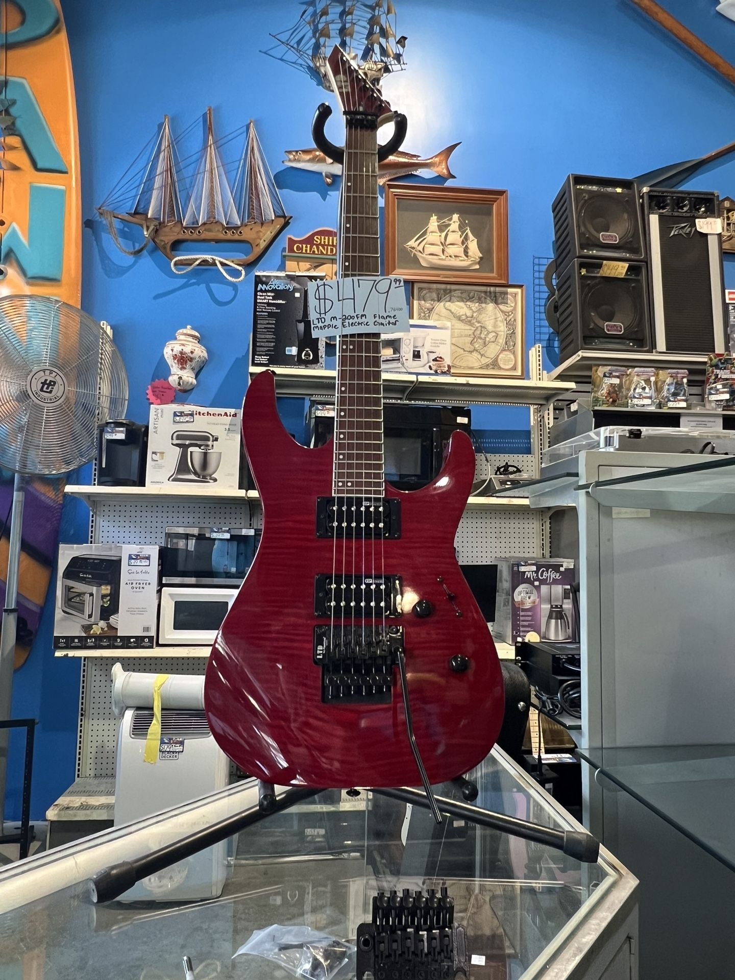 LTD M-200 FM Flame Maple Electric Guitar  pick up only 