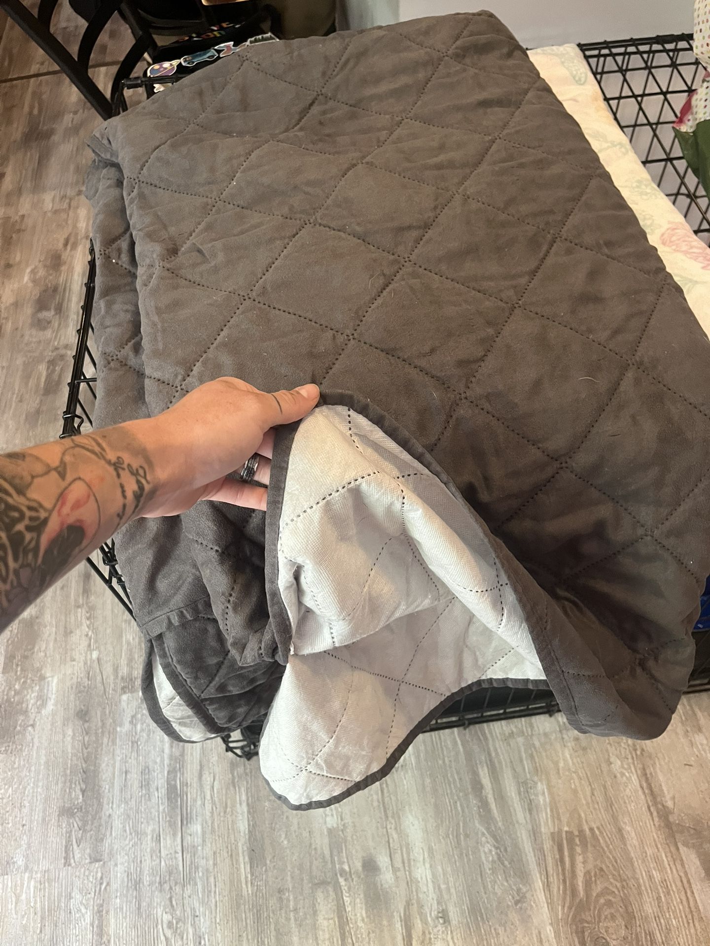 Grey single Chair Cover