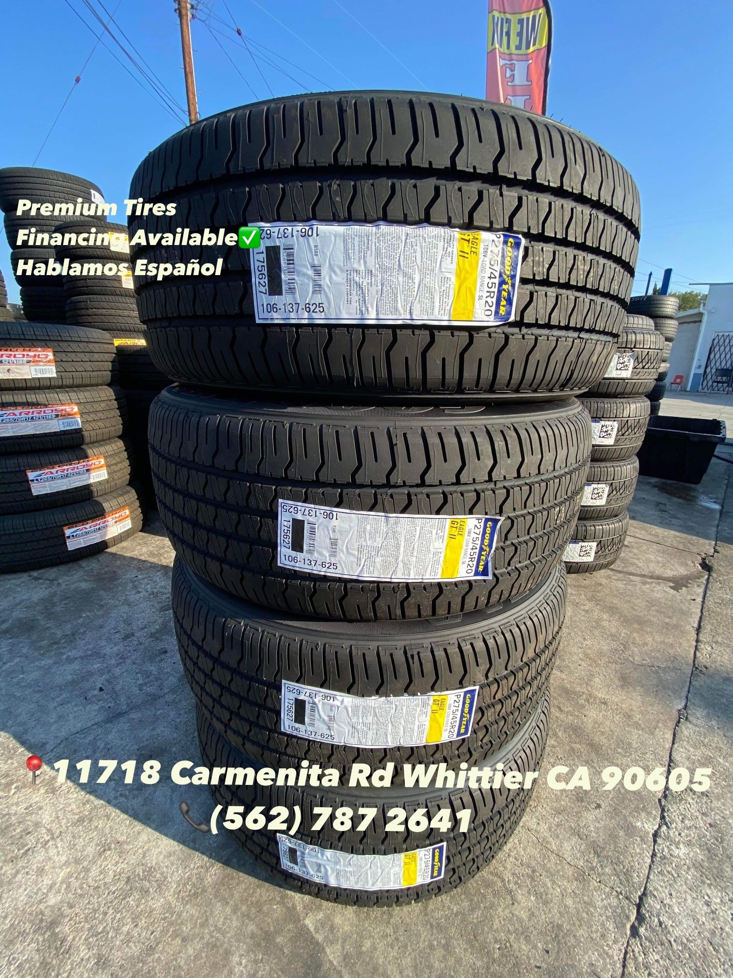 275/45R20 GOODYEAR BLACK FRIDAY SPECIALS Set Of Brand New Tires Installed And Balanced Llantas Nuevas Instaladas Y Balanceadas