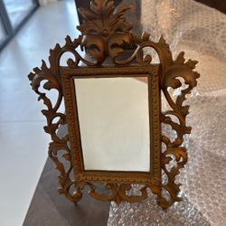 Victorian Cast Iron Frame With Mirror