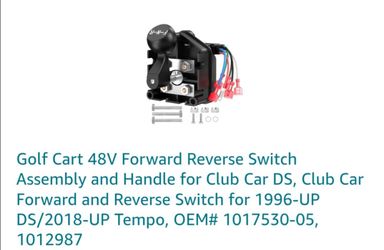 Club Car Golf Cart Forward Reverse Switch Assembly