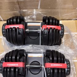 I’m Selling Pairs Adjustable Dumbbell Brand New In Solid Boxes Each Dumbbell (5 Lbs To 52 5 Lbs) $220
