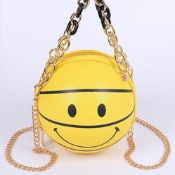 Smiley Face Basketball Handbag