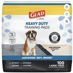 $20 - 100x Count Glad Heavy Duty Dog Large Pads 