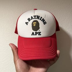 Bape , Red /white Snap 
