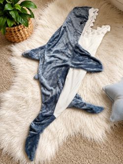 Shark Wearable Blanket Onesie – Size Medium