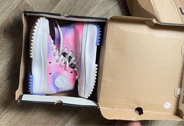 converse run star hike hi storm pink